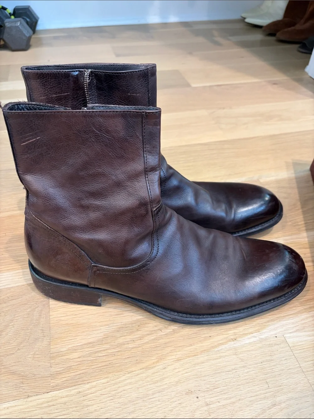 To Boot Men's Dark Brown Leather Chukka Boots